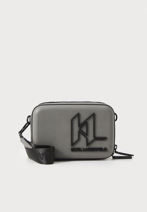 K/MONOGRAM FASHION CAMERA BAG - Rankinė per petį - grey