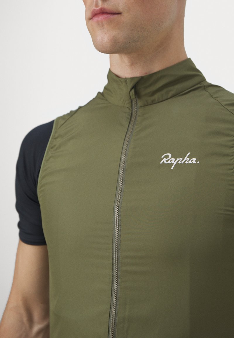 Rapha MENS CORE GILET - Weste - dark khaki/white/khaki - Zalando.de