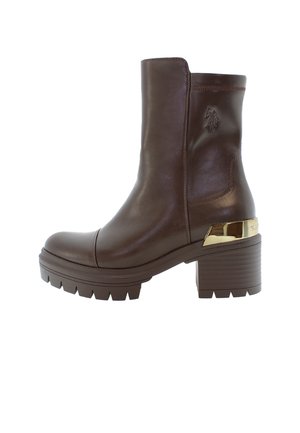 HALEY - Stivaletti con plateau - brown