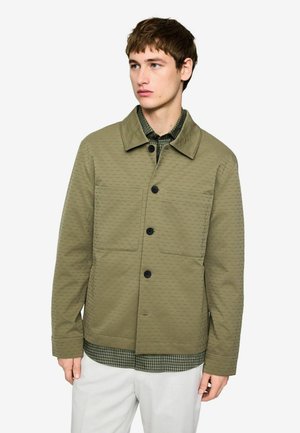 REGULAR FIT - TEXTURED SMART TECHNICAL - Summer jacket - sage green