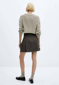 Mango GRUNGE A-line skirt grey Zalando