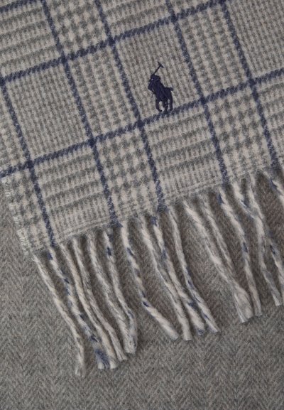 Polo Ralph Lauren REVERSIBLE PLAID WOOL BLEND SCARF - Κασκόλ - grey multi