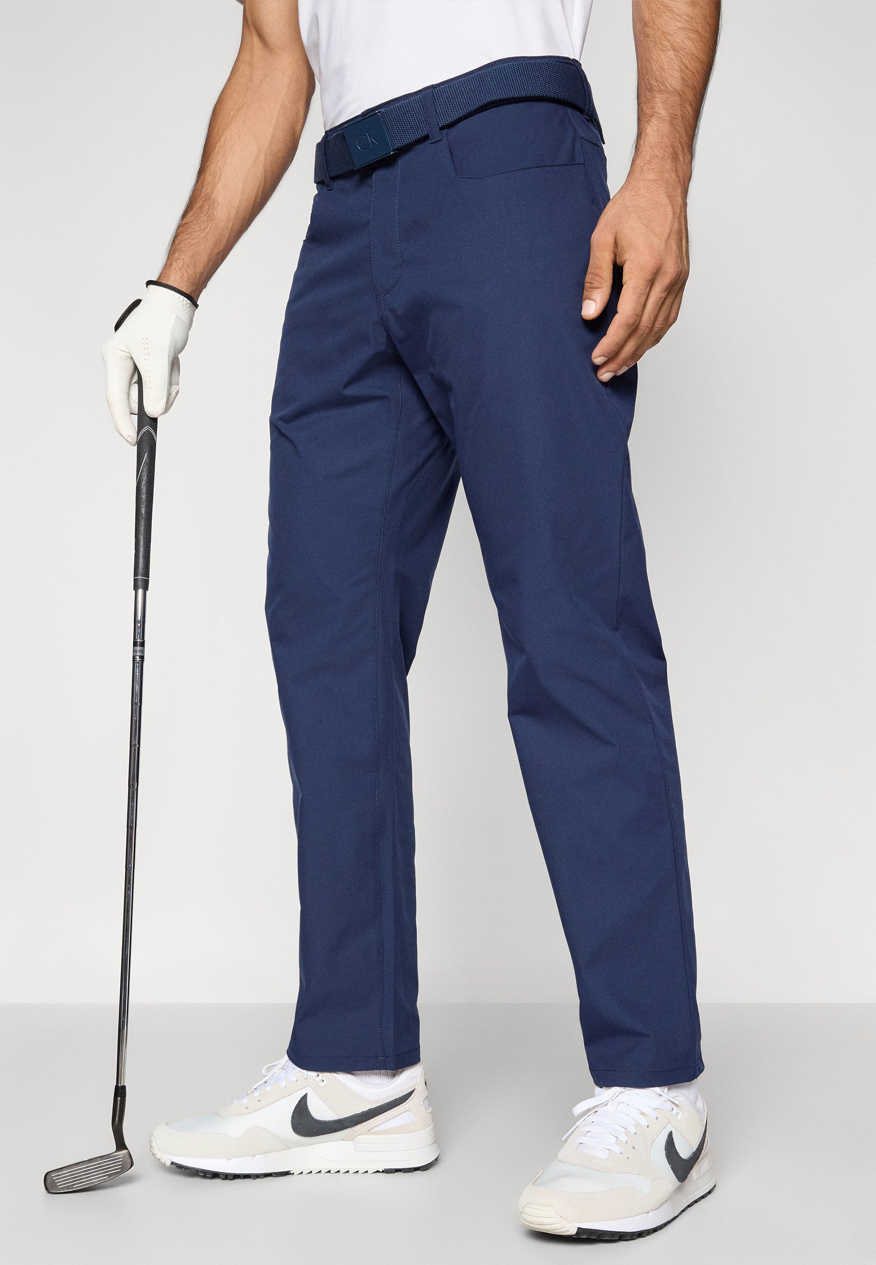 nike navy golf trousers
