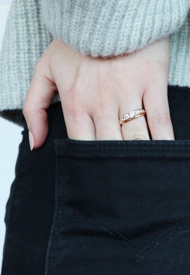 Lucardi Ring - gold-coloured