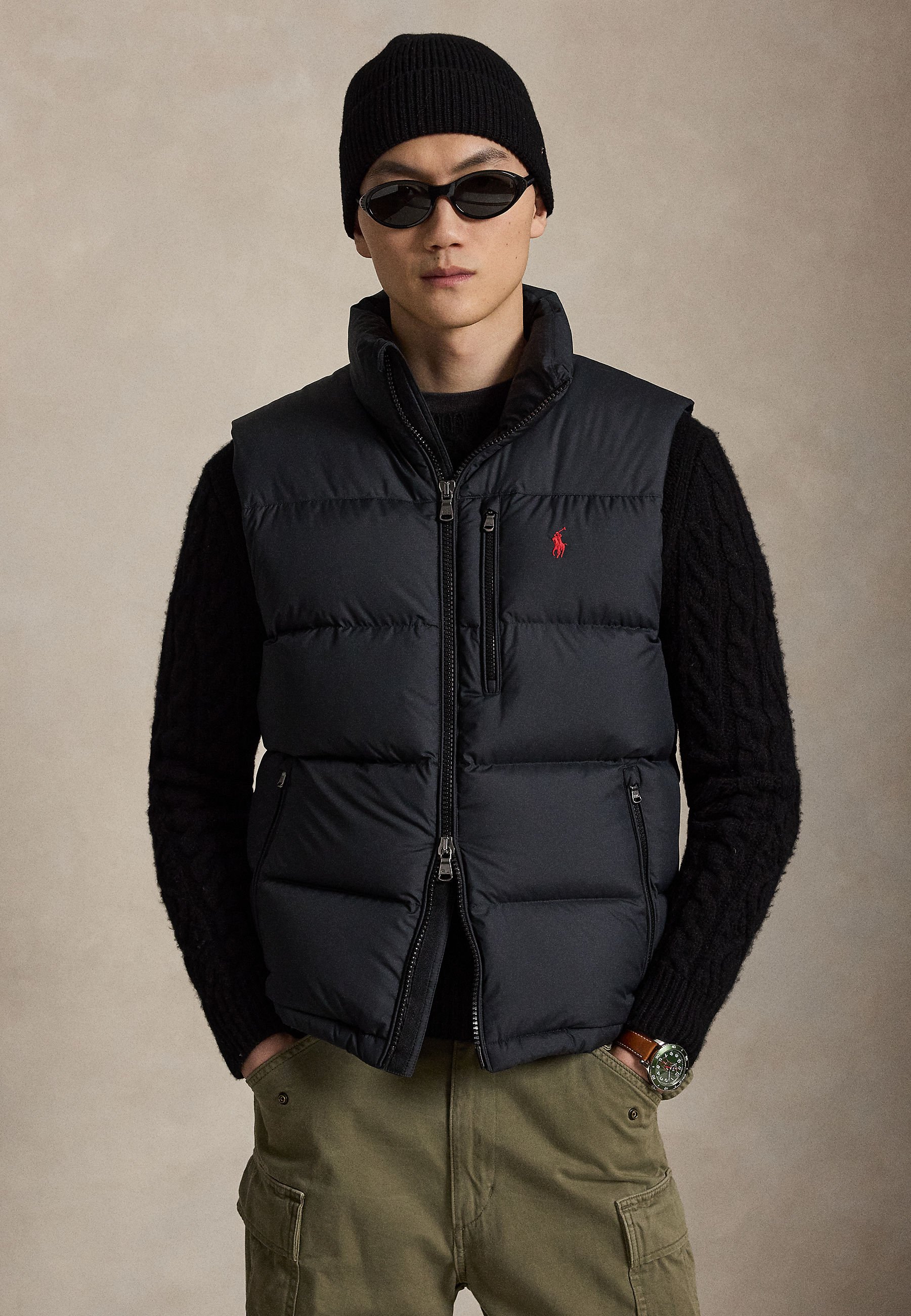 Polo Ralph Lauren THE GORHAM DOWN VEST - Waistcoat - black