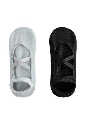2 PAIRS OF  PILATES SOCKS WITH CROSSOVER STRAPS 34544490 - Sokken - black