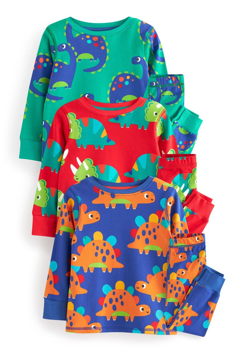 Next SNUGGLE 3 PACK SET - Pyjama - red blue green dinosaur