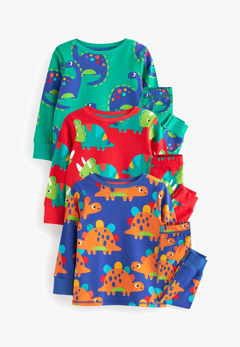 Next SNUGGLE 3 PACK SET - Pyjama set - red blue green dinosaur