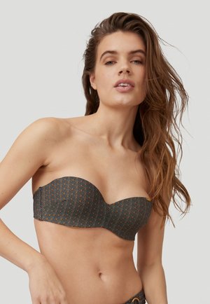HAVAA - Bikini top - black with yellow