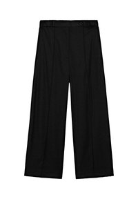 BARREL FIT WITH ELASTICATED WAISTBAND  - Kalhoty - black