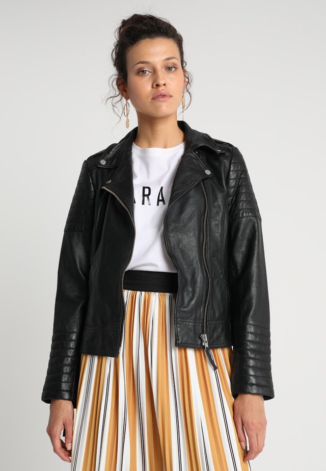 PASSENGER - Lederjacke - black