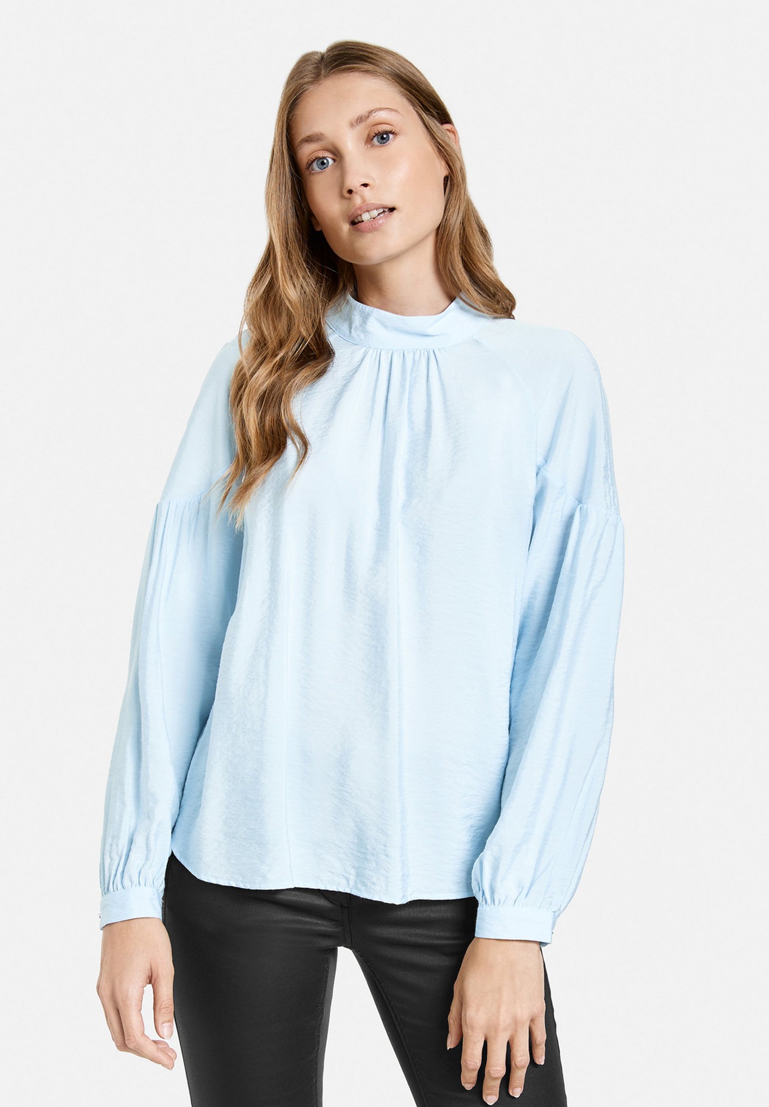 Taifun MIT TURTLENECK - Blouse - topas/Lichtblauw - Zalando.nl