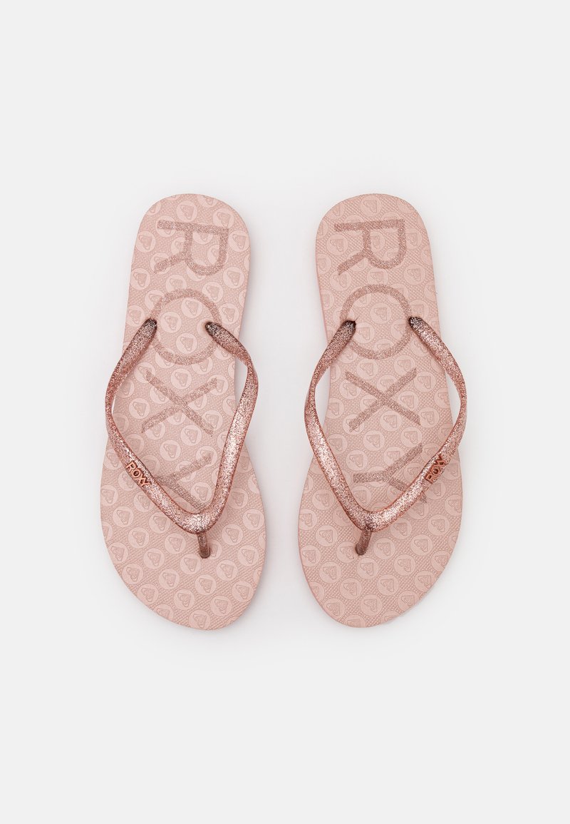 Roxy VIVA SPARKLE - Sandálias em T - rose gold