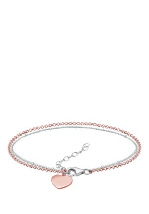 LAYER HEART CHAIN - Armbånd - silber