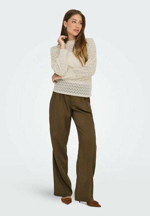 JDY, JDY DAMEN JDYAVERY L/S LACE TOP JRS 2 PACK - Blouse - x beige