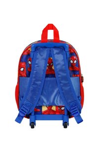 Karactermania CAPTAIN AMERICA FIRST SMALL 3D RUCKSACK WITH WHEELS - Trolley - Spiderman blue-red