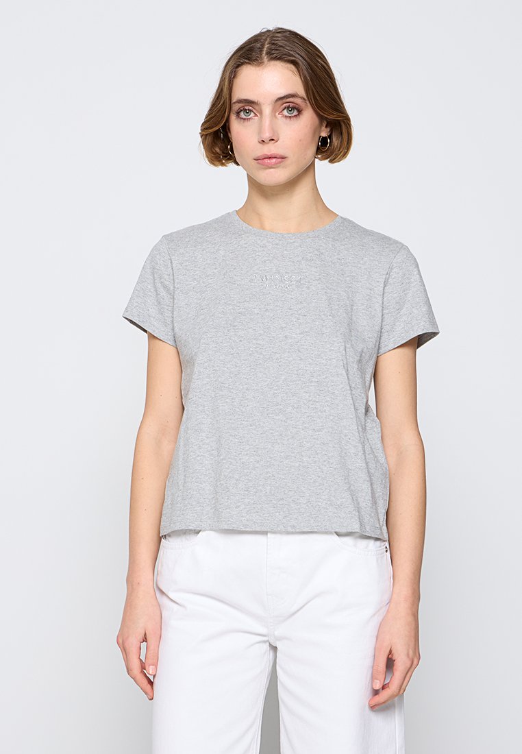 TWINSET T-shirt basic grijs TWINSET T-shirt basic grijs