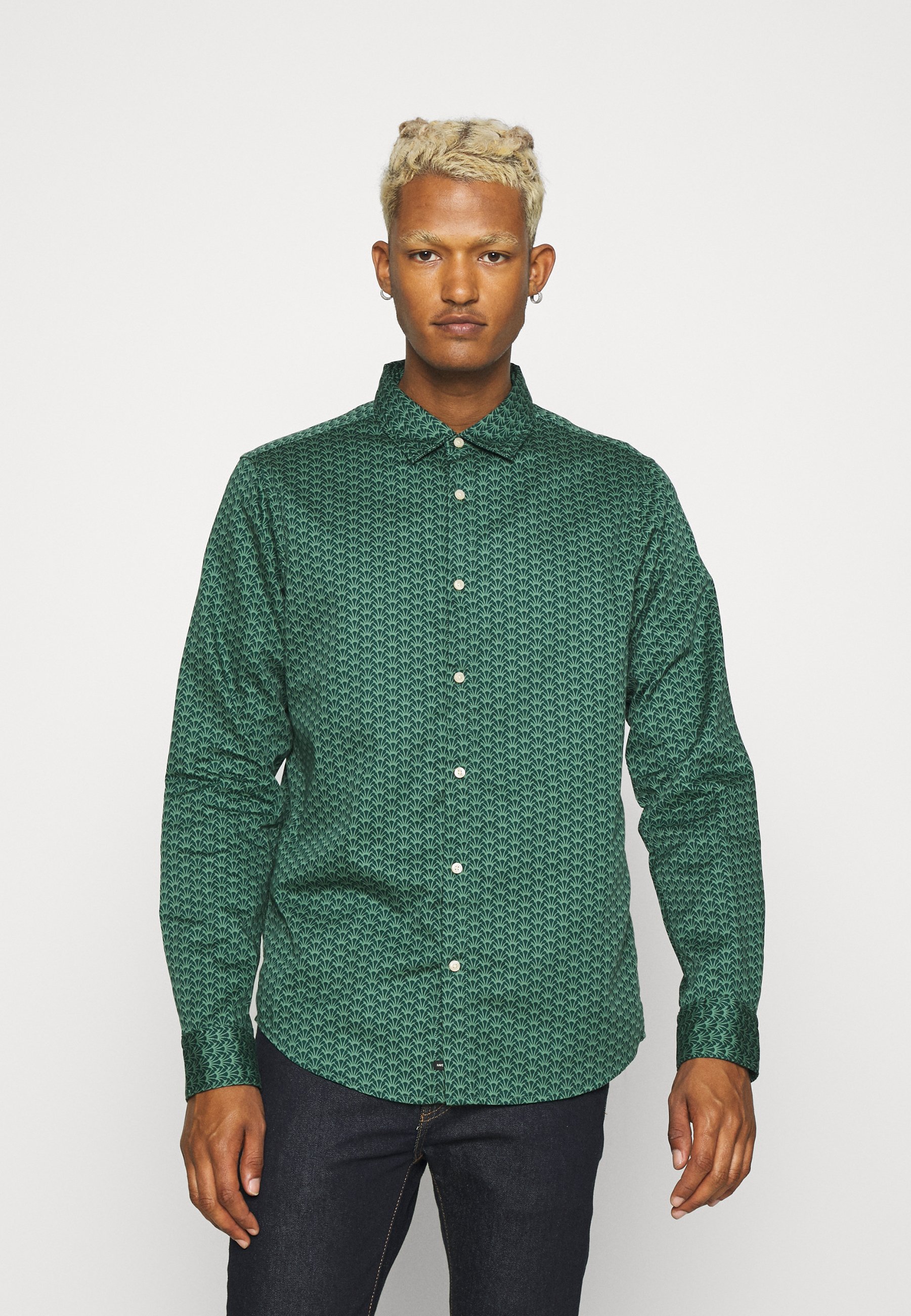 OVER PRINTED SHIRT - Hemd - dark green 