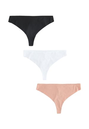 3 PACK  - Tango nohavičky - black white praline nude
