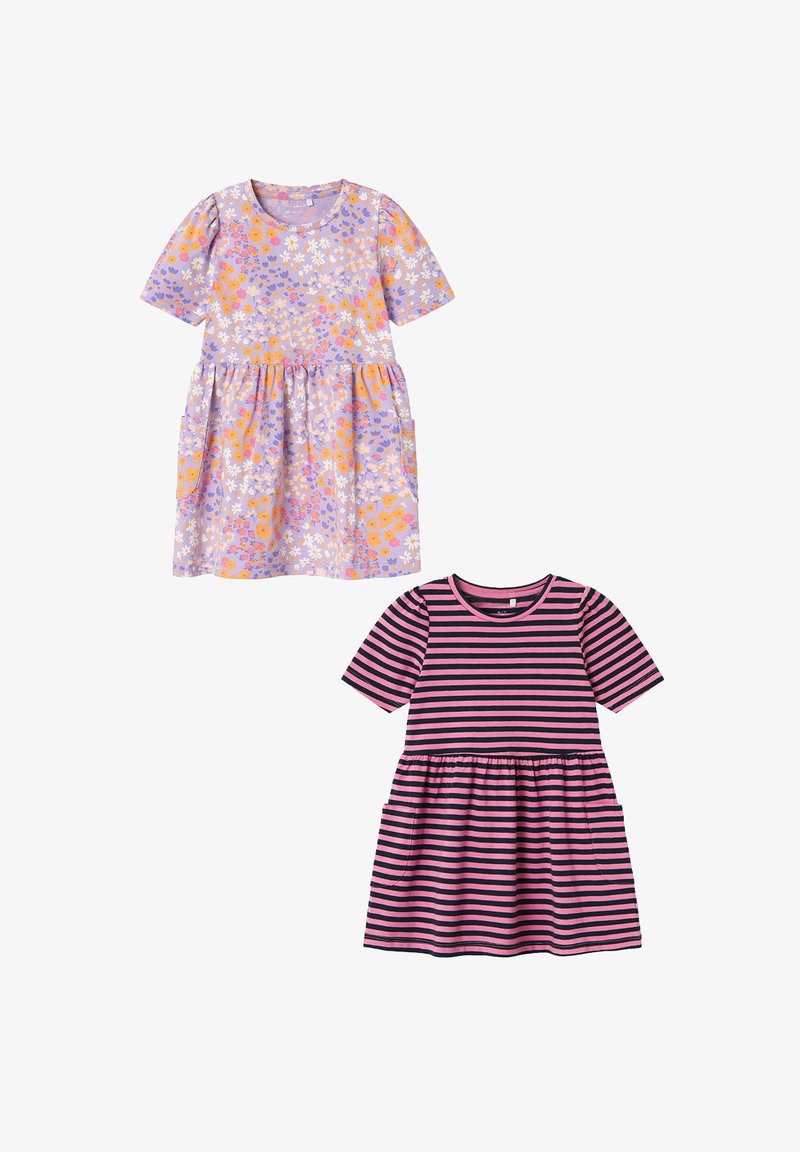 Name it 2ER PACK BEQUEMES MIDI - Jerseykleid - altrosa