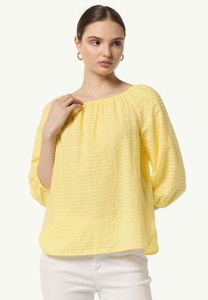 comma casual identity Blouse - helles zitrone