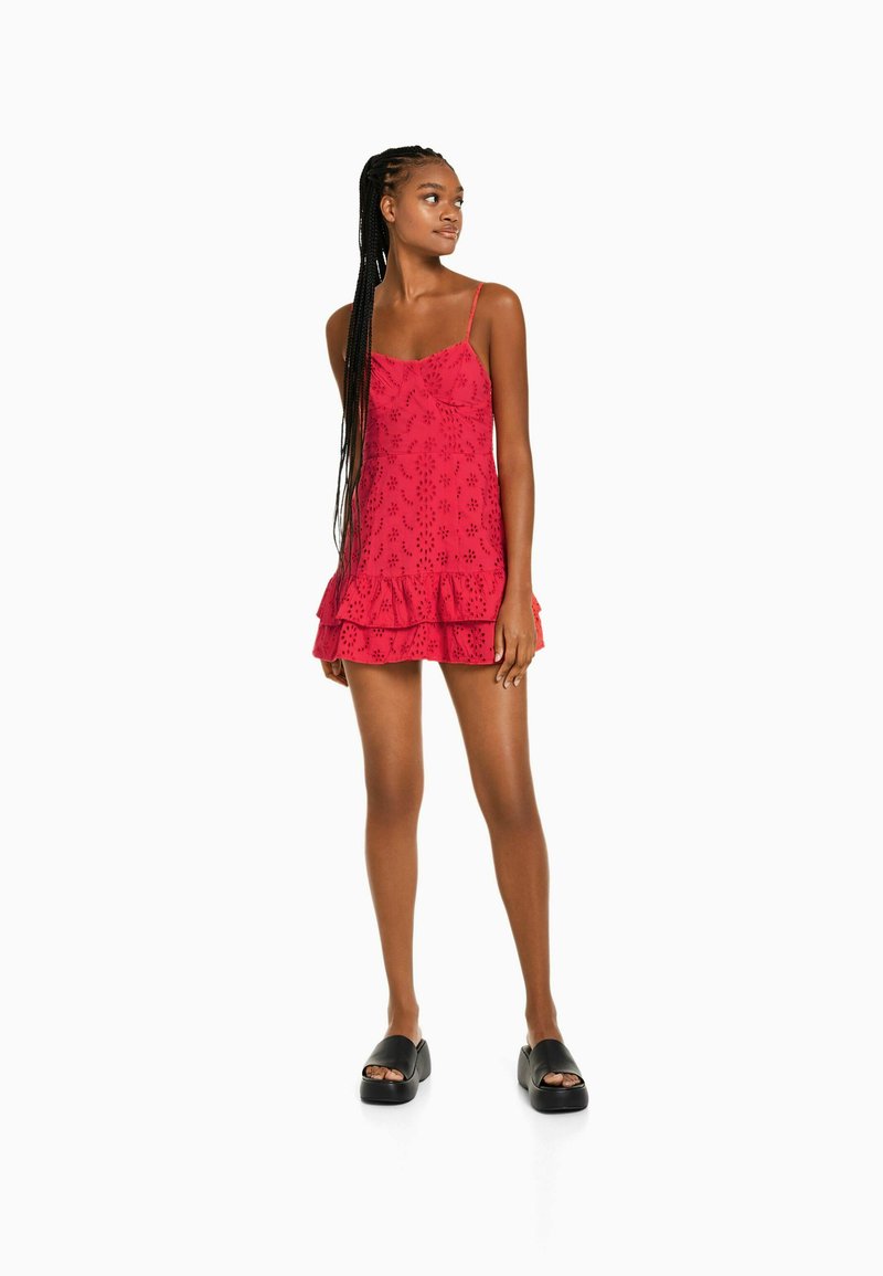 Bershka Jurk rood