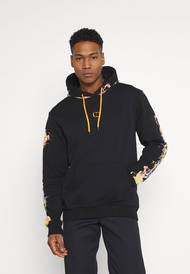 BARB FLAME HOOD - Sweatshirts - black