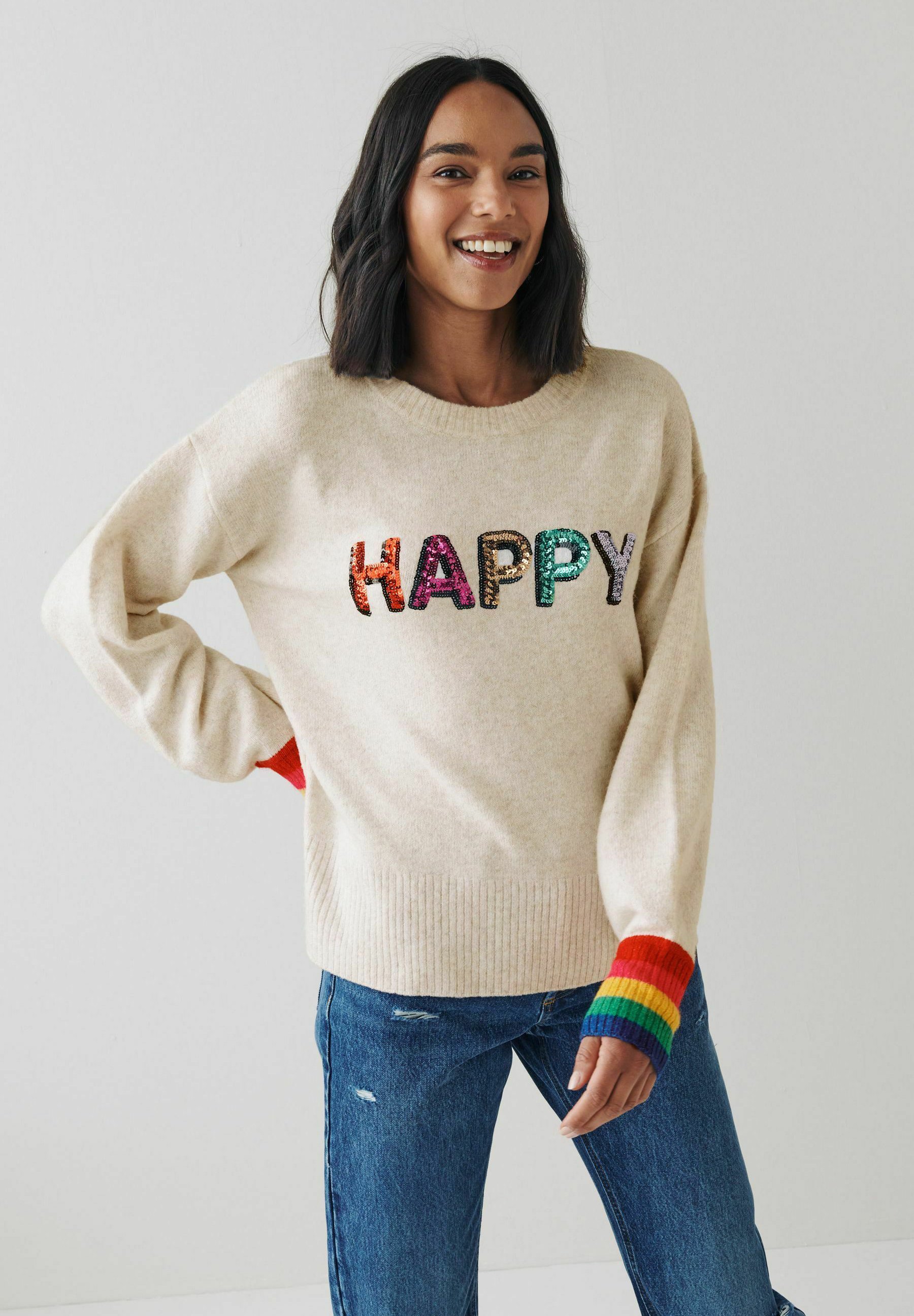 Next FUN HAPPY - Trui - white/crème - Zalando.nl
