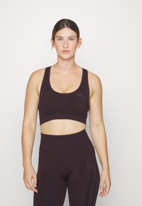 ICANIWILL RUSH SEAMLESS BRA - Vidutiniškai krūtinę prilaikanti sportinė liemenėlė - burgundy