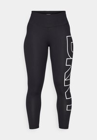 HIGH WAIST 7/8 BALANCE COMPRESSION EXPLODED LOGO - Leggings - black/white