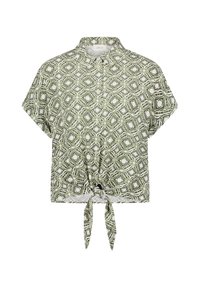 Cartoon MIT KRAGEN - Hemdbluse - cream green