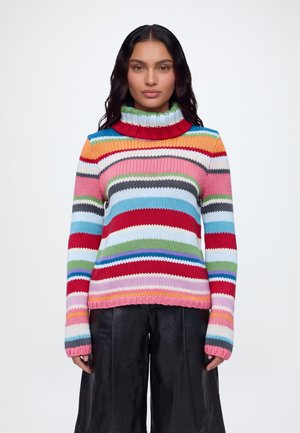 GAP, OTT HANDKNIT STRIPE TURTLE NECK - Пуловер - happy