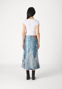 Diesel PAGO MIDI SKIRT - Jeansrok - blue denim