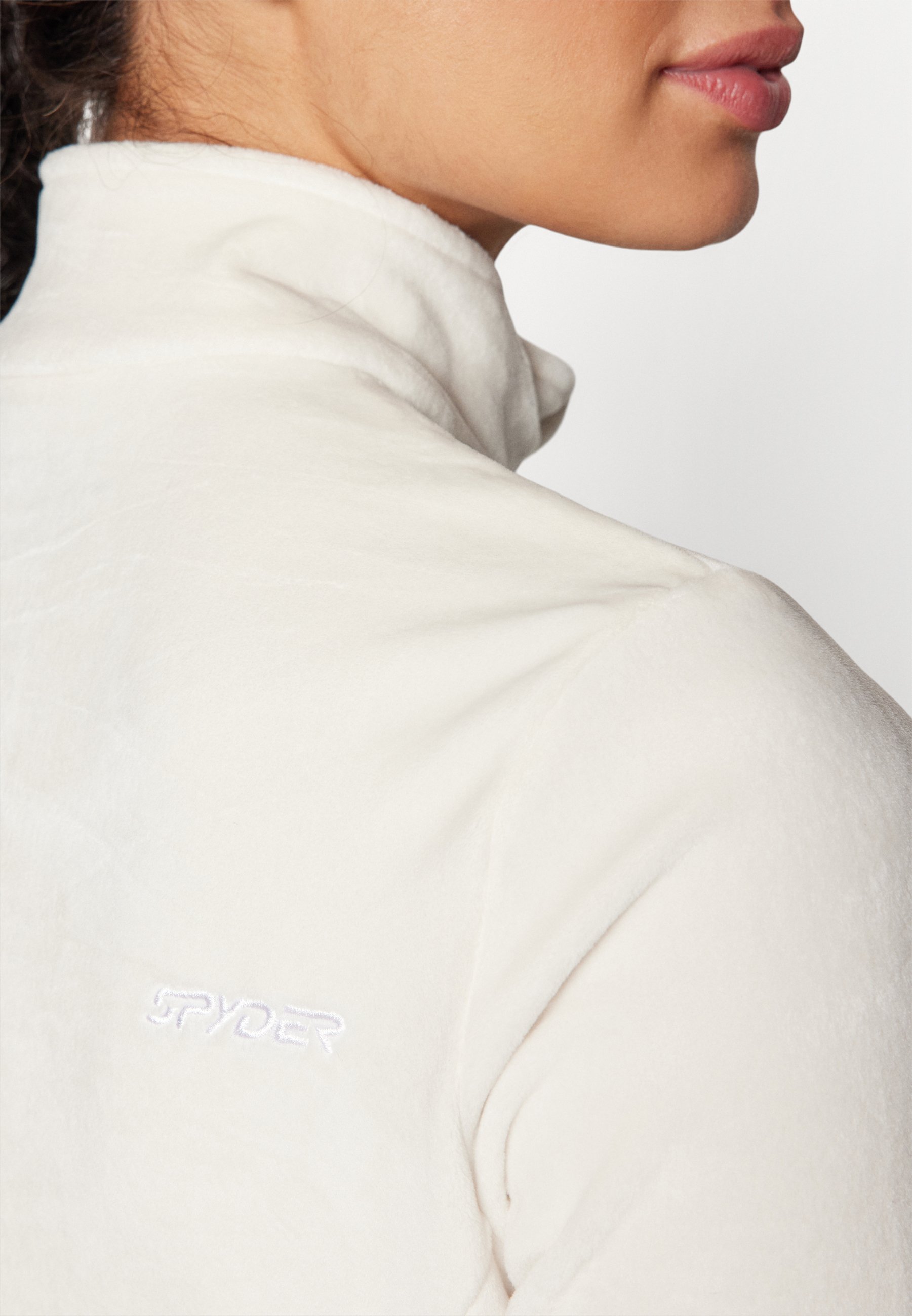 Spyder SHIMMER BUG 1/2 ZIP - Fleece jumper - vanilla latte