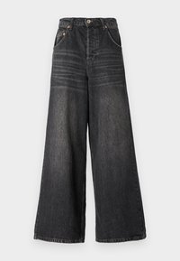 BDG Urban Outfitters ANIKA ULTRA WIDE LEG - Široke hlačnice - black