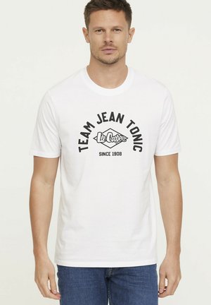 AGINO - T-shirt imprimé - blanc