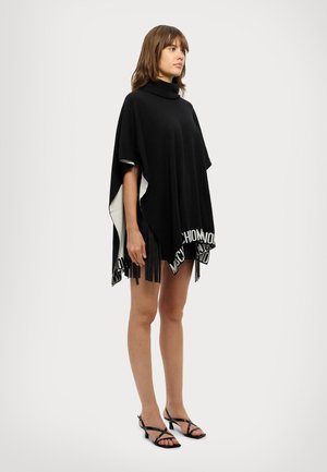 MOSCHINO PONCHO - Poncho - black