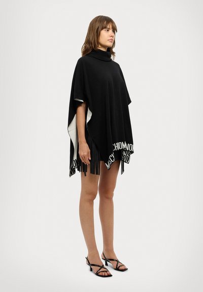 MOSCHINO PONCHO - Poncho - black