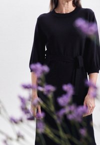 Seidensticker Stickad klänning - dark blue