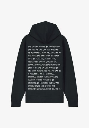 YOU GO GIRL BACK PRINT - Sweat zippé - black