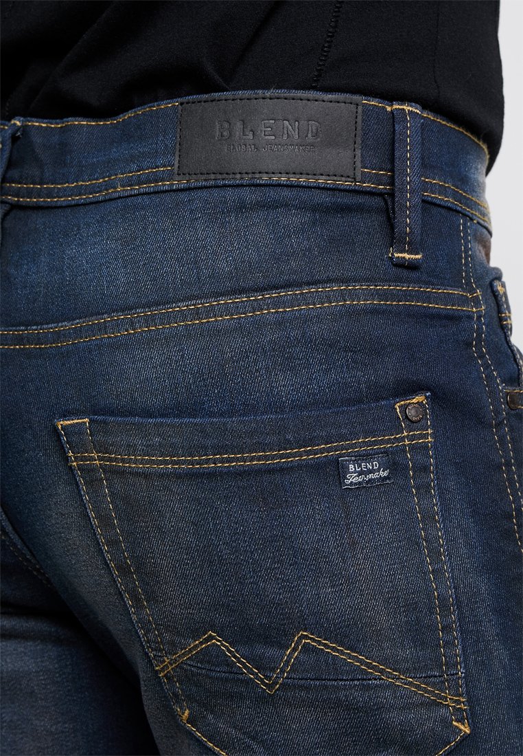 Blend Straight leg jeans - denim middle blue/dark-blue denim - Zalando.co.uk