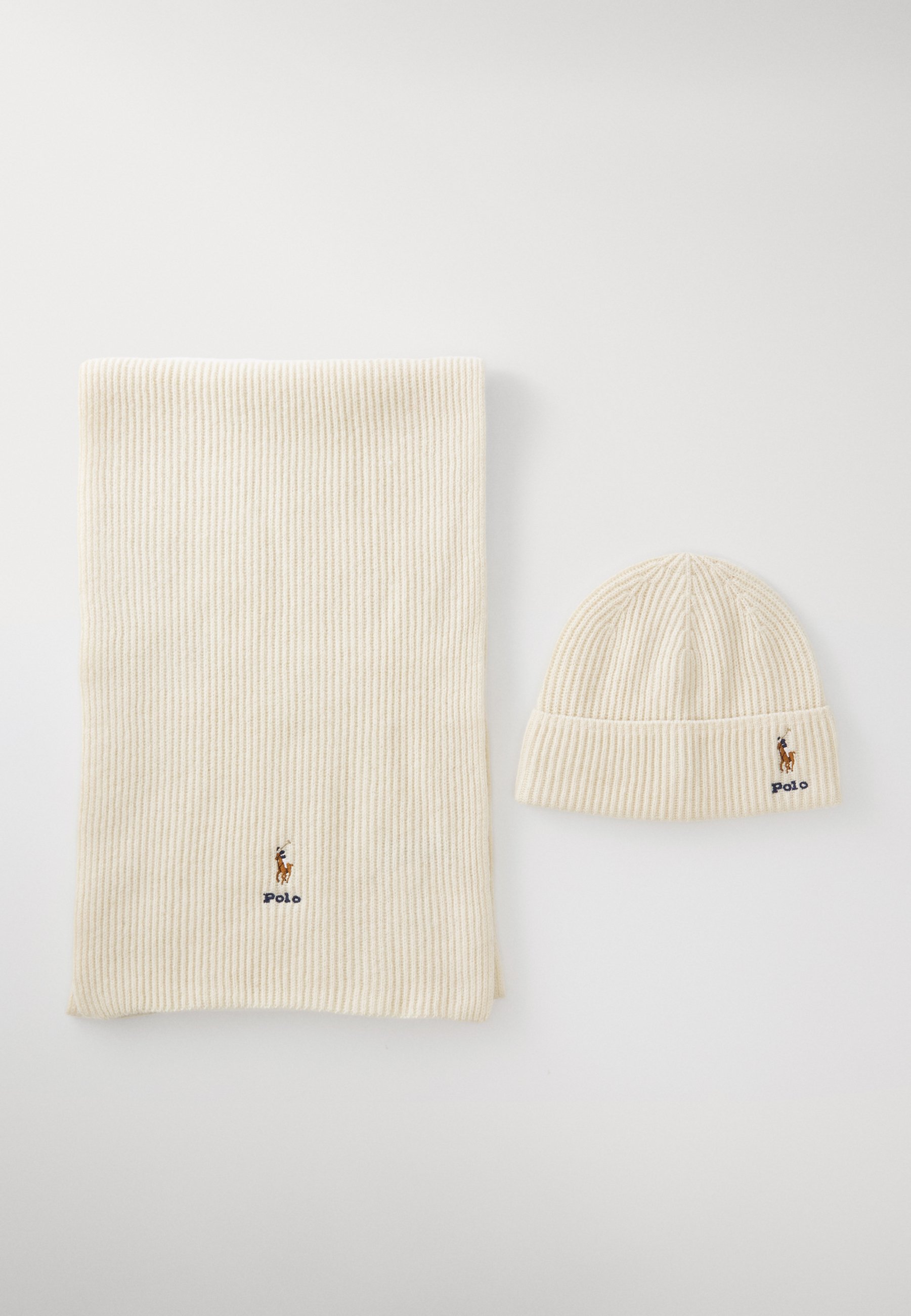 Polo Ralph Lauren GIFT BOX SET - Scarf - andover cream/off-white
