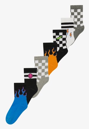 UNISEX 7 PACK - Chaussettes - orange/black/blue