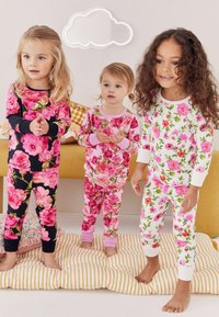 Next 3 PACK REGULAR FIT - Nattplagg set - pink black