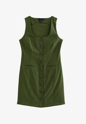 New Look, BUTTON THROUGH MINI - Vestido de tubo - khaki