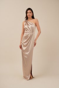 WAL G TALL - MINAH ONE SHOULDER MAXI DRESS - Jersey dress - champagne Thumbnail Image 1