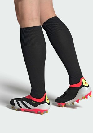 adidas Performance PREDATOR ELITE LACELESS SOFT GROUND - Scarpe da calcio per terreno morbido - core black   cloud white   solar red