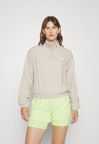 adidas Performance AEROREADY TRAIN ESSENTIALS QUARTER ZIP - Treningsjakke - beige/white