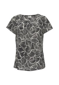 s.Oliver BLACK LABEL MET FIJN MOTIEF EN PLOOITJES - Bluse - schwarz