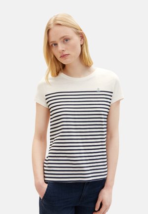 TOM TAILOR Print T-shirt - weiß